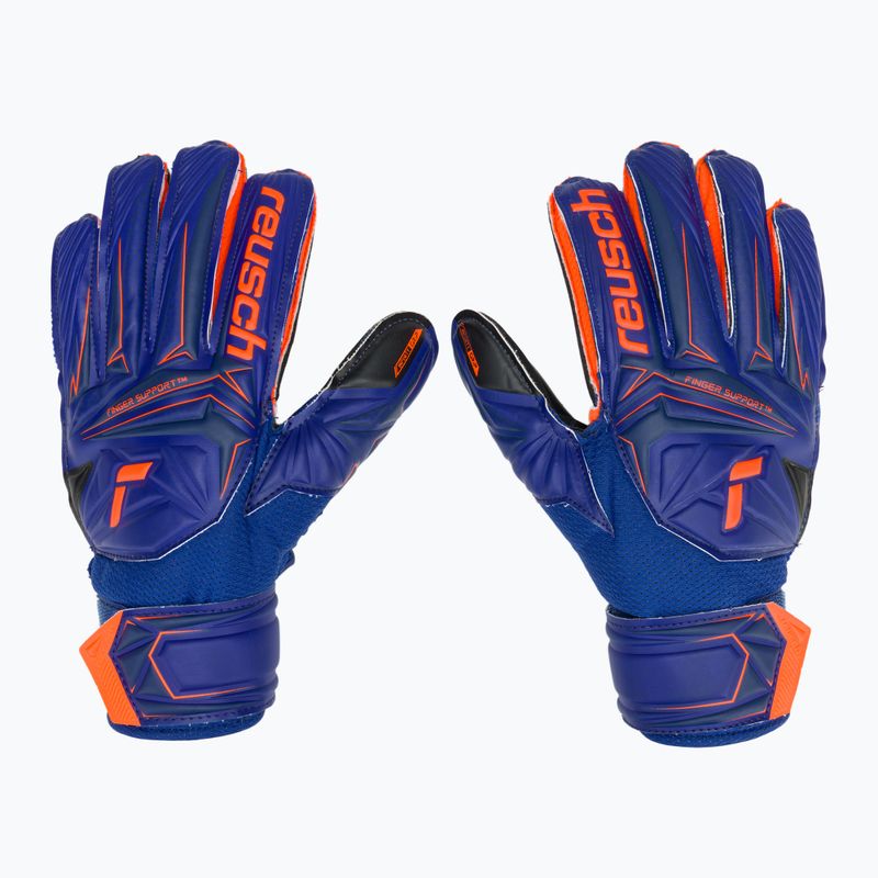 Рукавиці воротарські дитячі Reusch Attrakt Infinity Finger Support Junior sharp blue/shocking orange/black 2