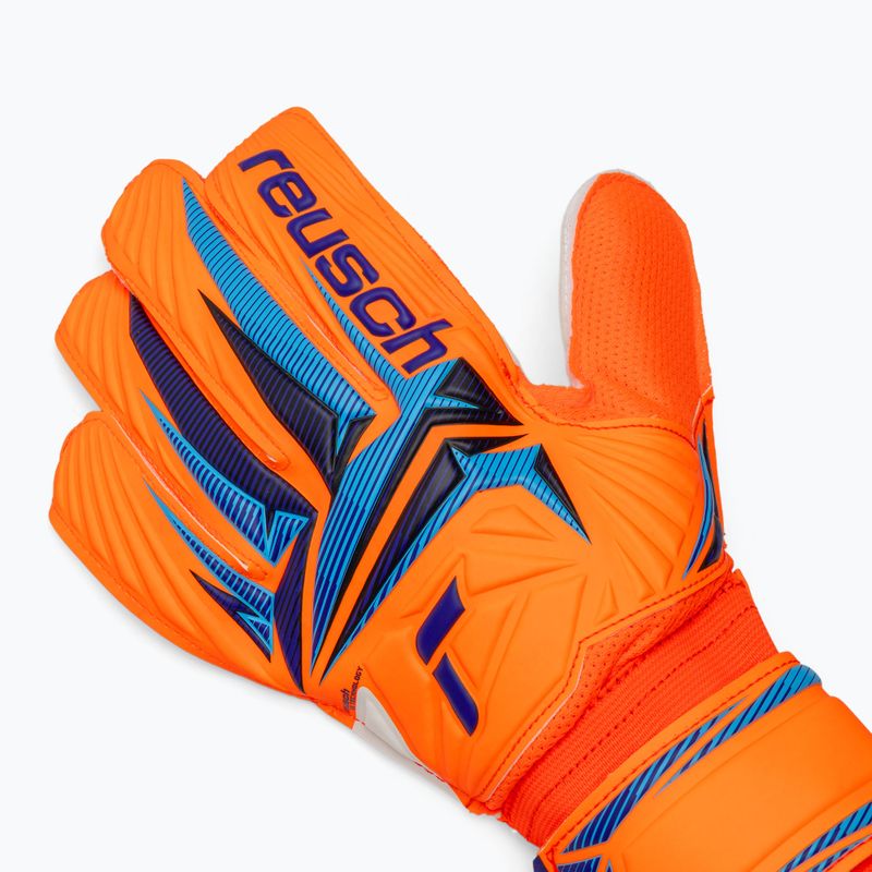Рукавиці воротарські Reusch Attrakt Solid shocking orange/blue 4