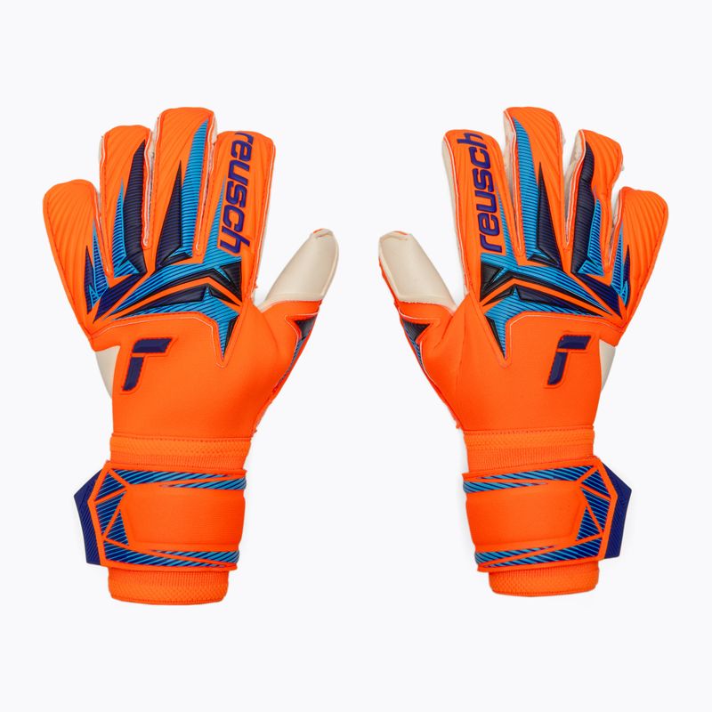 Рукавиці воротарські Reusch Attrakt Gold X Evolution shocking orange/blue 2