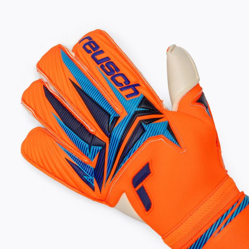 Рукавиці воротарські Reusch Attrakt Gold X Evolution shocking orange/blue 4