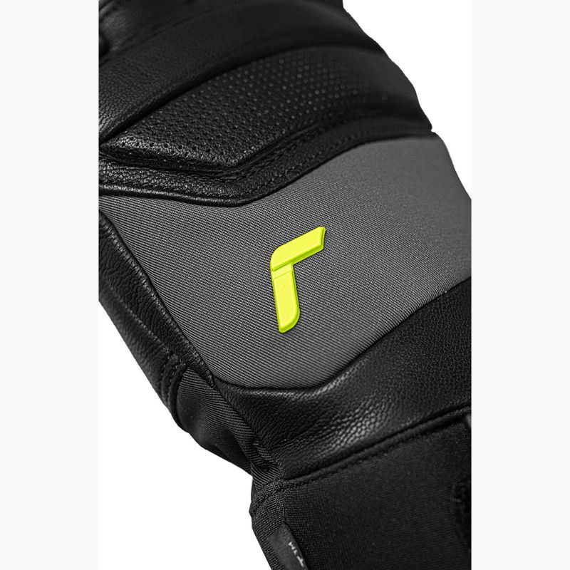 Рукавиці лижні Reusch Profi SL black/dark granite/safety yellow 4