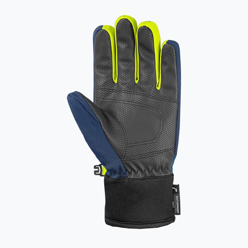 Рукавички лижні дитячі Reusch Leo R-Tex XT black/imperial blue/safety yellow 3