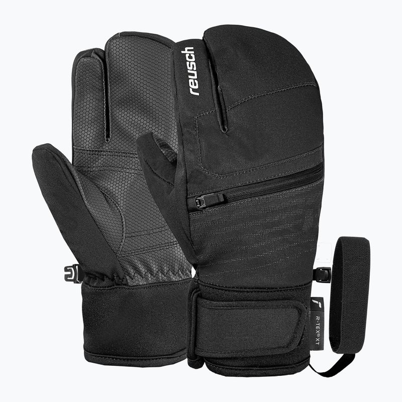 Рукавички лижні дитячі Reusch Leo R-Tex XT Lobster black/white