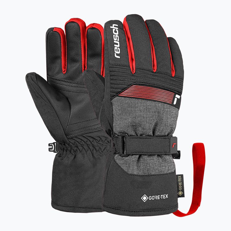 Рукавички лижні дитячі Reusch Rocket GORE-TEX black/black melange/fire red