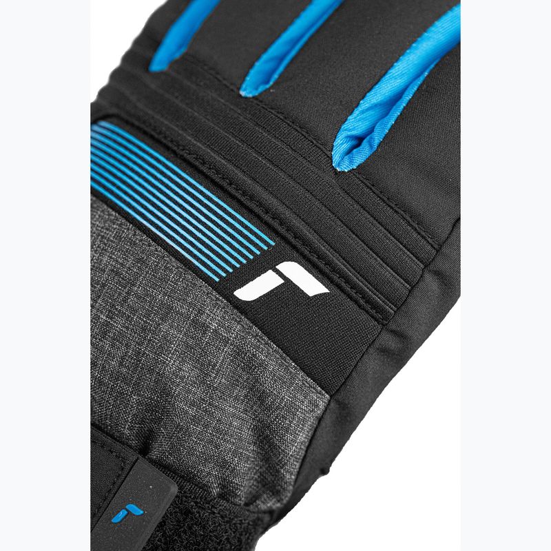 Рукавички лижні дитячі Reusch Rocket GORE-TEX black/black melange/brilliant blue 6
