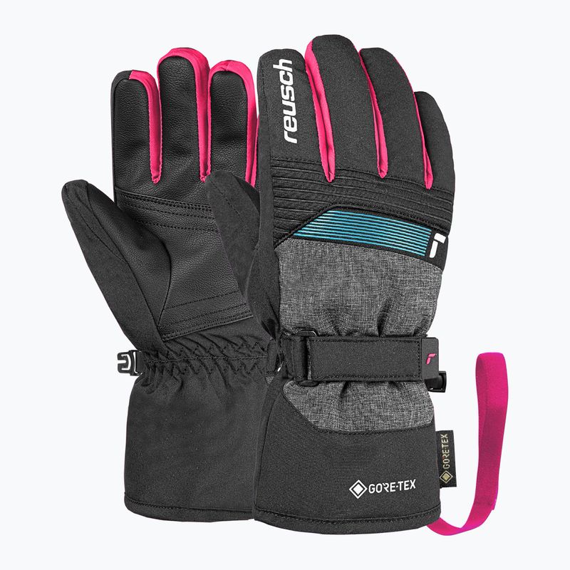 Рукавички лижні дитячі Reusch Rocket GORE-TEX black/black melange/pink glo