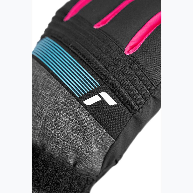 Рукавички лижні дитячі Reusch Rocket GORE-TEX black/black melange/pink glo 5