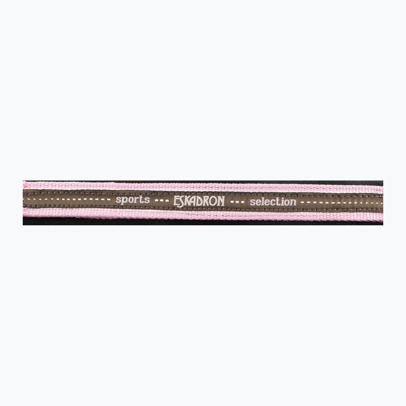 Недоуздок для коня Eskadron Pin Buckle коричневий/кремовий/рожевий 2