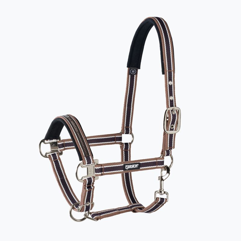 Недоуздок для коня Eskadron Pin Buckle коричневий/кремовий/темно-коричневий