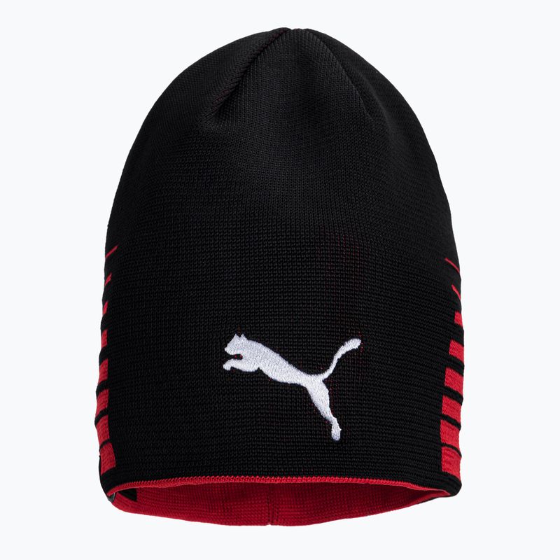 Шапка футбольна двостороння PUMA Liga Reversible Beanie червоно-чорна 022357 01 2