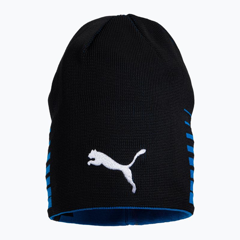 Шапка футбольна двостороння PUMA Liga Reversible Beanie блакитно-чорна 022357 02 2