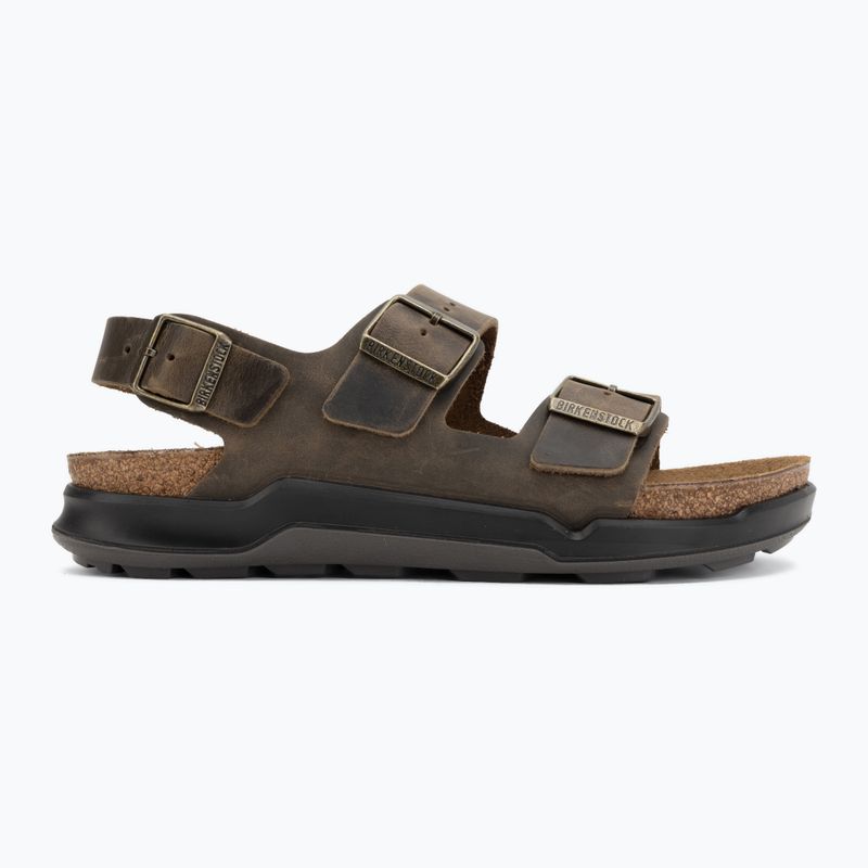 Сандалі чоловічі BIRKENSTOCK Milano Crosstown Oiled Leather Regular faded khaki 2