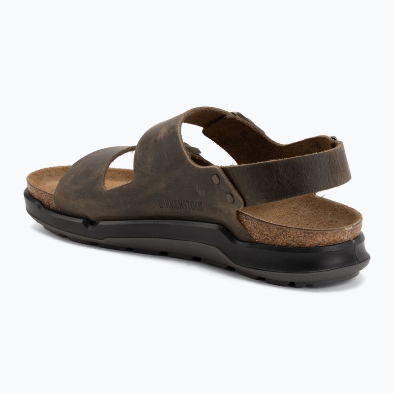 Сандалі чоловічі BIRKENSTOCK Milano Crosstown Oiled Leather Regular faded khaki 3
