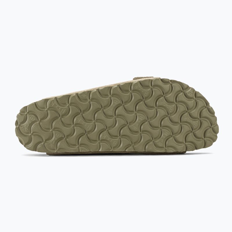 Замшеві шльопанці BIRKENSTOCK Arizona Вузькі вицвілі шльопанці кольору хакі 5