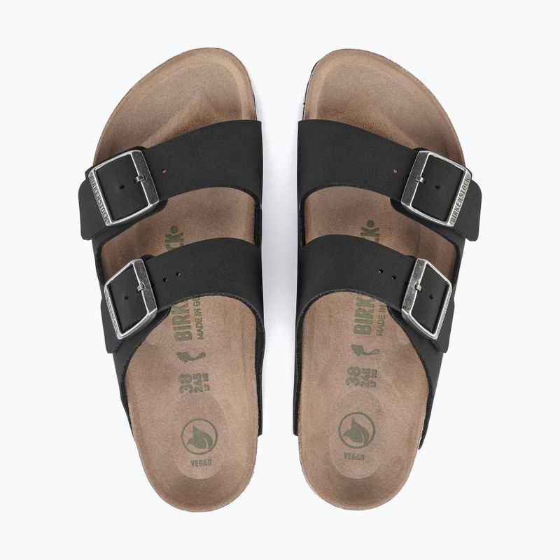 Шльопанці BIRKENSTOCK Arizona Vegan Birkibuc Narrow black 4