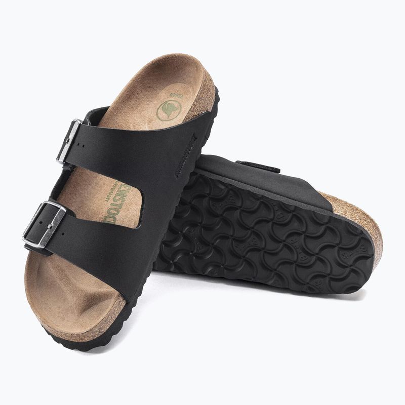 Шльопанці BIRKENSTOCK Arizona Vegan Birkibuc Narrow black 5