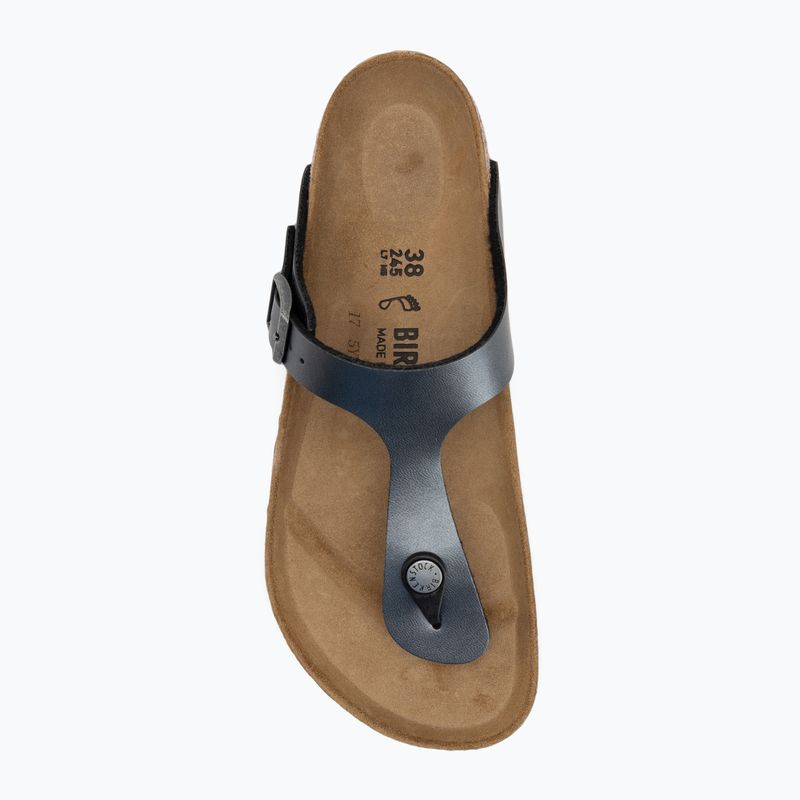 Жіночі шльопанці BIRKENSTOCK Gizeh BF Regular чорний металік 5