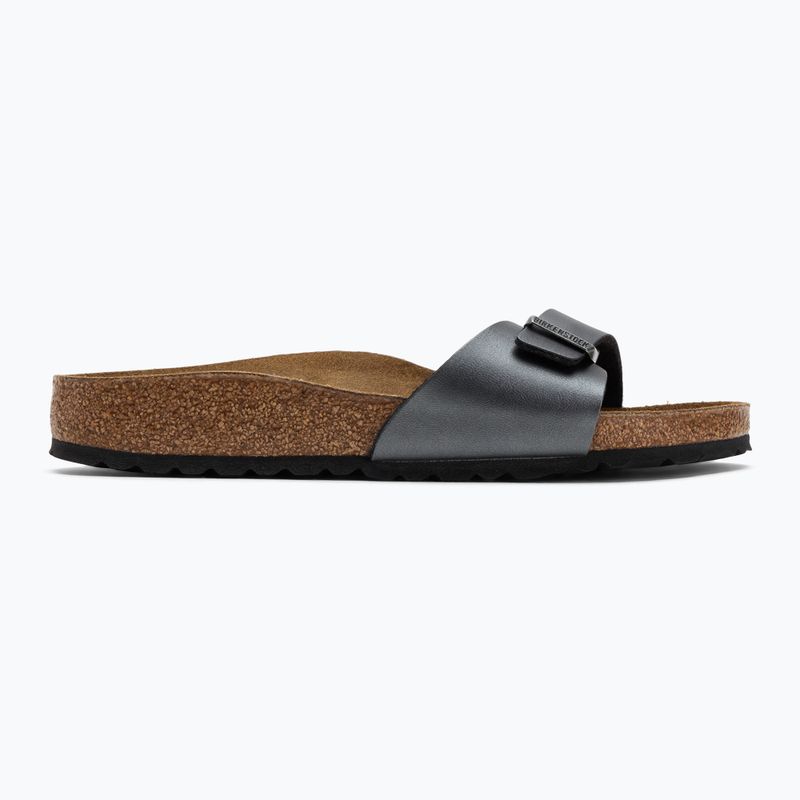 BIRKENSTOCK Madrid BF Вузькі шльопанці металік чорні 2