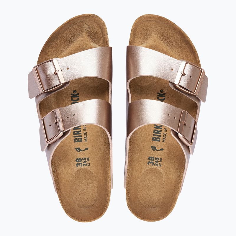 Шльопанці жіночі BIRKENSTOCK Arizona Birko-Flor Regular copper 3