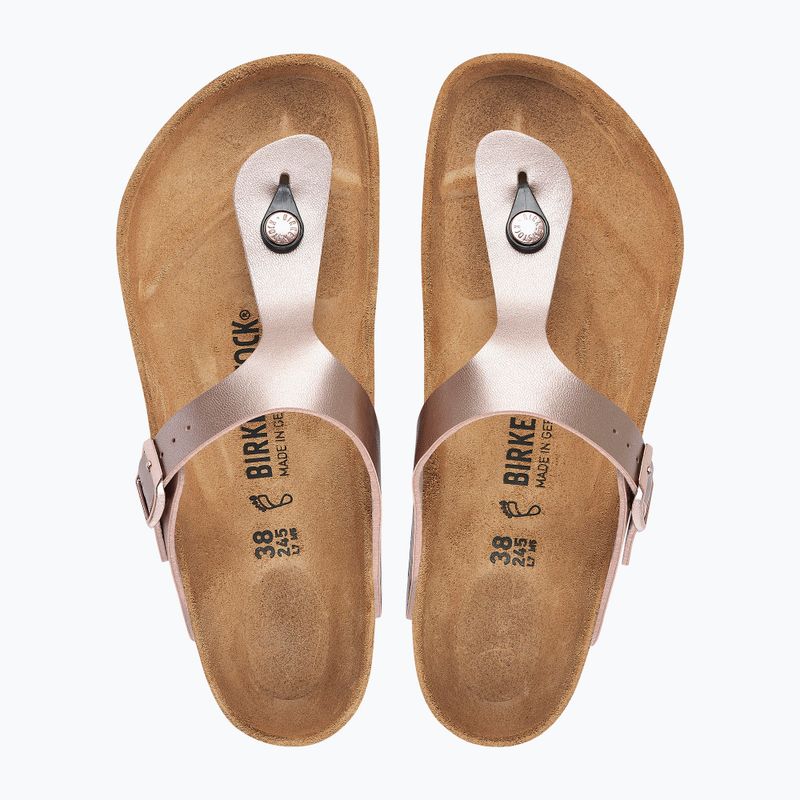 Шльопанці жіночі BIRKENSTOCK Gizeh Birko-Flor copper 3