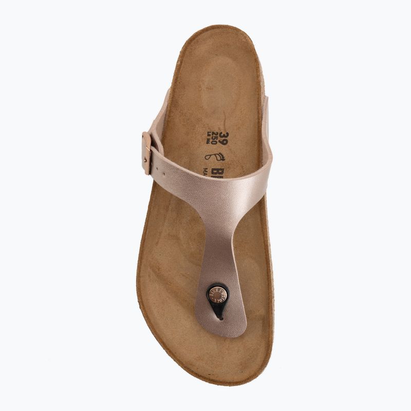 Шльопанці жіночі BIRKENSTOCK Gizeh Birko-Flor copper 5
