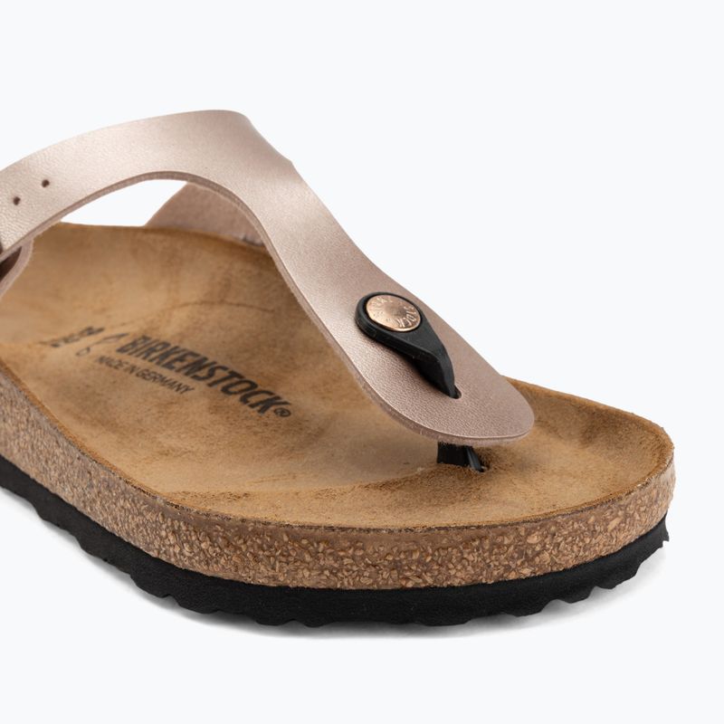 Шльопанці жіночі BIRKENSTOCK Gizeh Birko-Flor copper 7