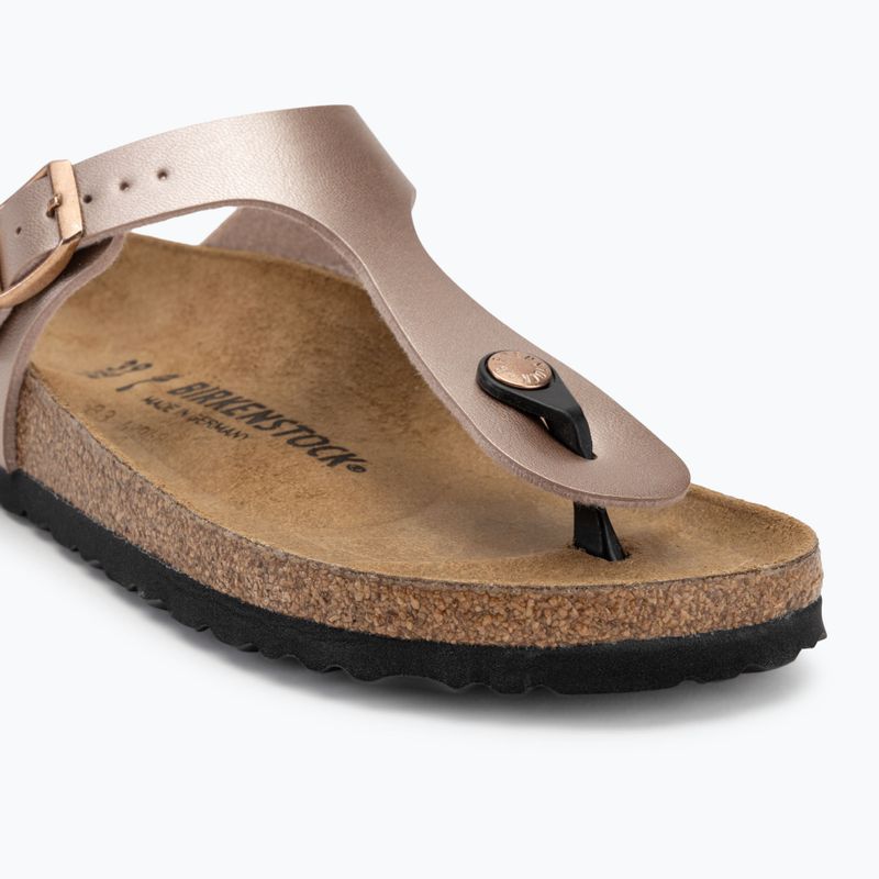 BIRKENSTOCK Gizeh BF Вузькі мідні шльопанці 7