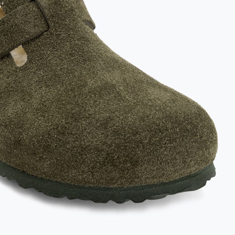 Шльопанці BIRKENSTOCK Boston Suede Leather thyme 7