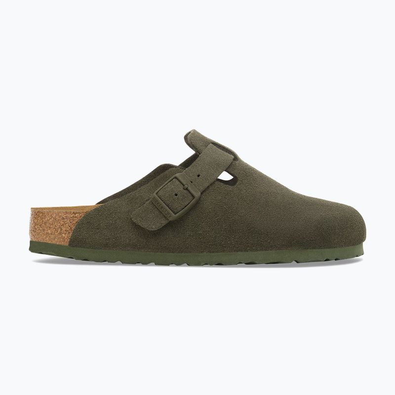 Шльопанці BIRKENSTOCK Boston Suede Leather thyme 2