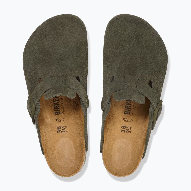 Шльопанці BIRKENSTOCK Boston Suede Leather thyme 4
