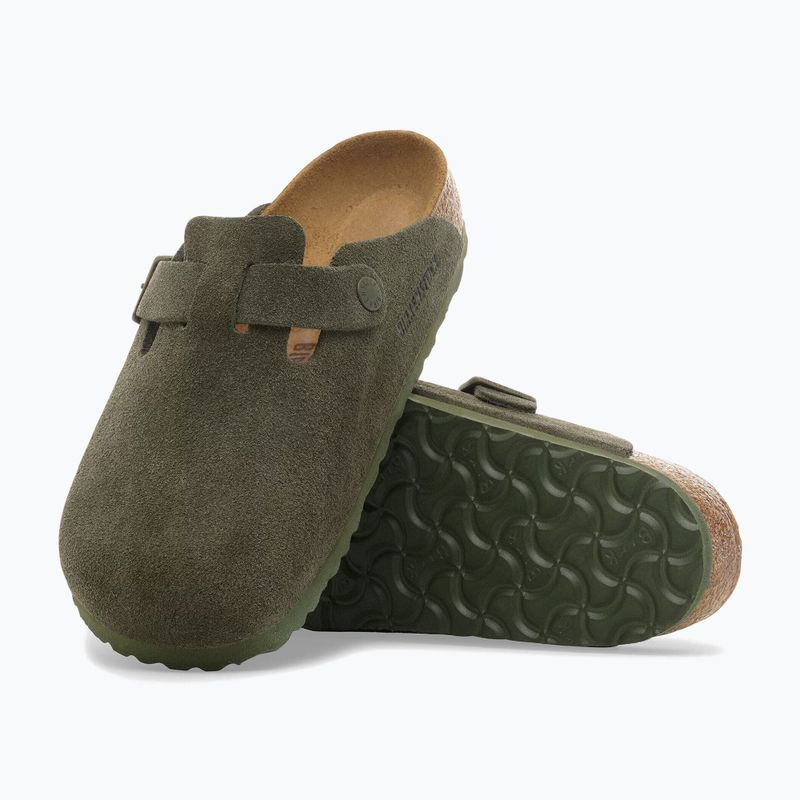 Шльопанці BIRKENSTOCK Boston Suede Leather thyme 5