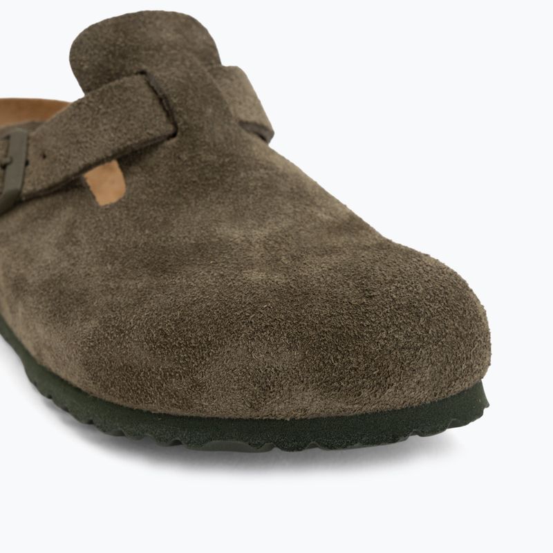 Шльопанці BIRKENSTOCK Boston Suede Leather thyme 7