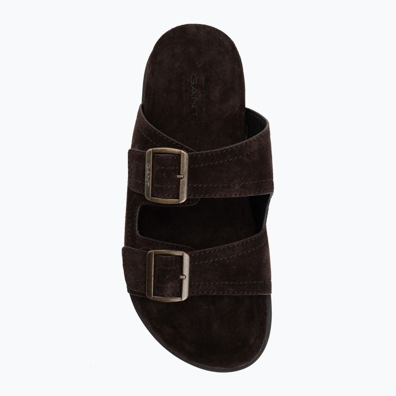 Шльопанці чоловічі GANT Fairfo dark brown 5