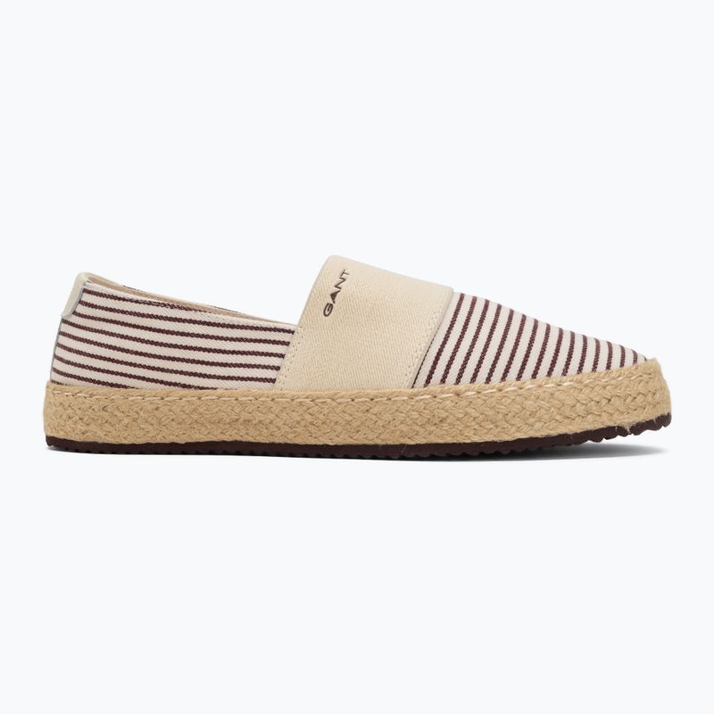 Жіночі еспадрильї GANT Raffiaville brown/cream 2