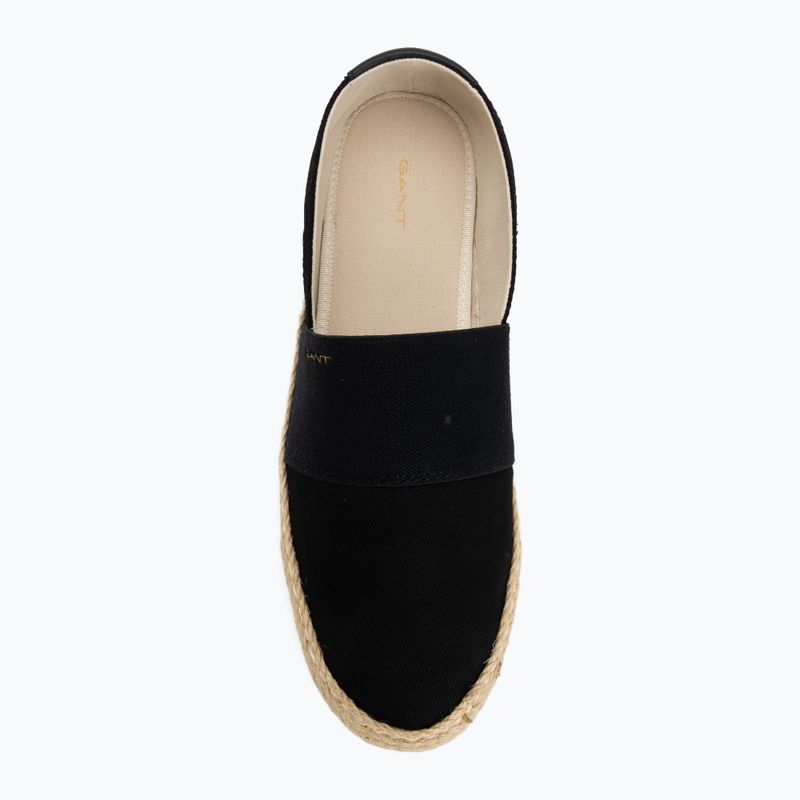 Жіночі еспадрильї GANT Raffiaville black 5