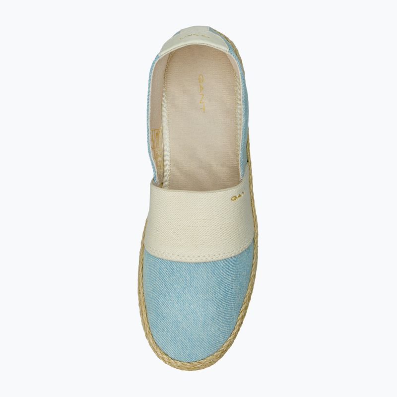 Жіночі еспадрильї GANT Raffiaville light blue/cream 5