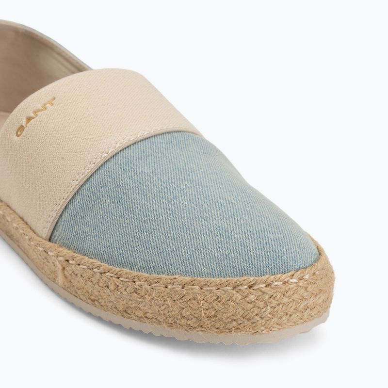 Жіночі еспадрильї GANT Raffiaville light blue/cream 7