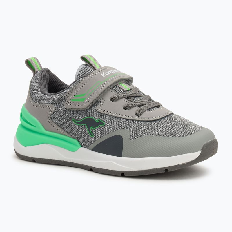 Дитячі кросівки KangaROOS KD-Gym EV пара сірий/неоновий зелений