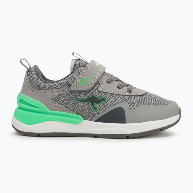 Дитячі кросівки KangaROOS KD-Gym EV пара сірий/неоновий зелений 2