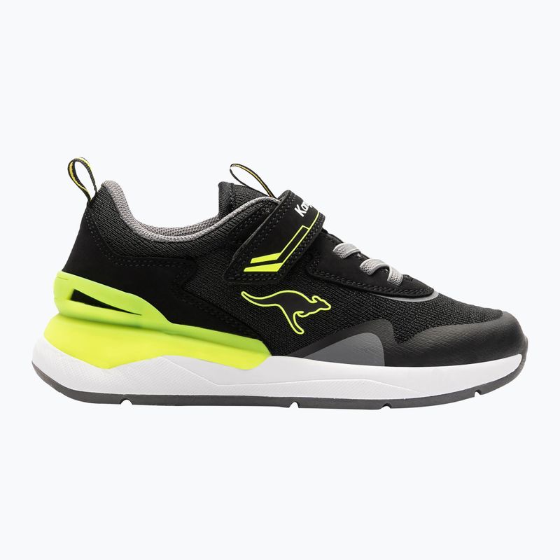 Дитячі кросівки KangaROOS KD-Gym EV jet чорні/неоново-жовті 8