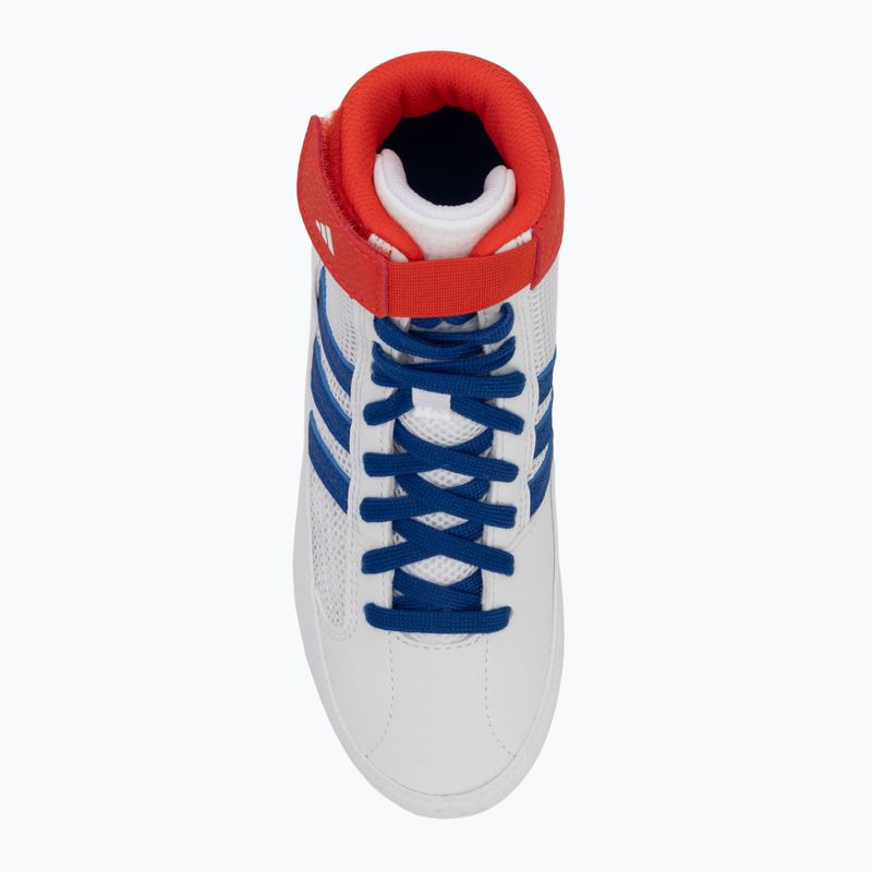 Кросівки борцівські дитячі adidas Havoc white blue red 5