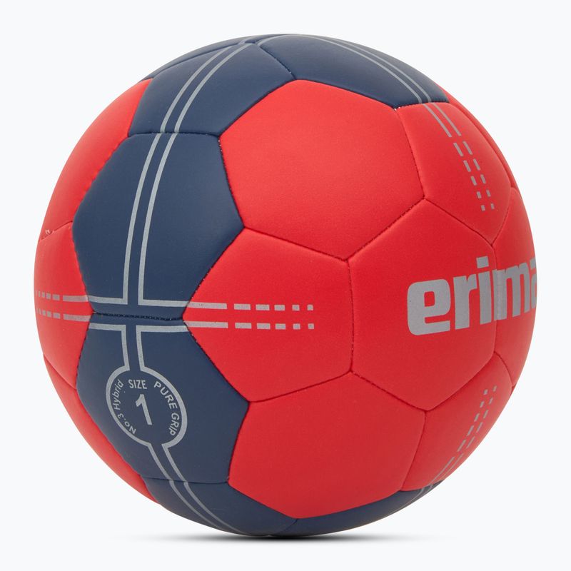 М'яч гандбольний ERIMA Pure Grip No. 3 Hybrid red/new navy розмір 1 2