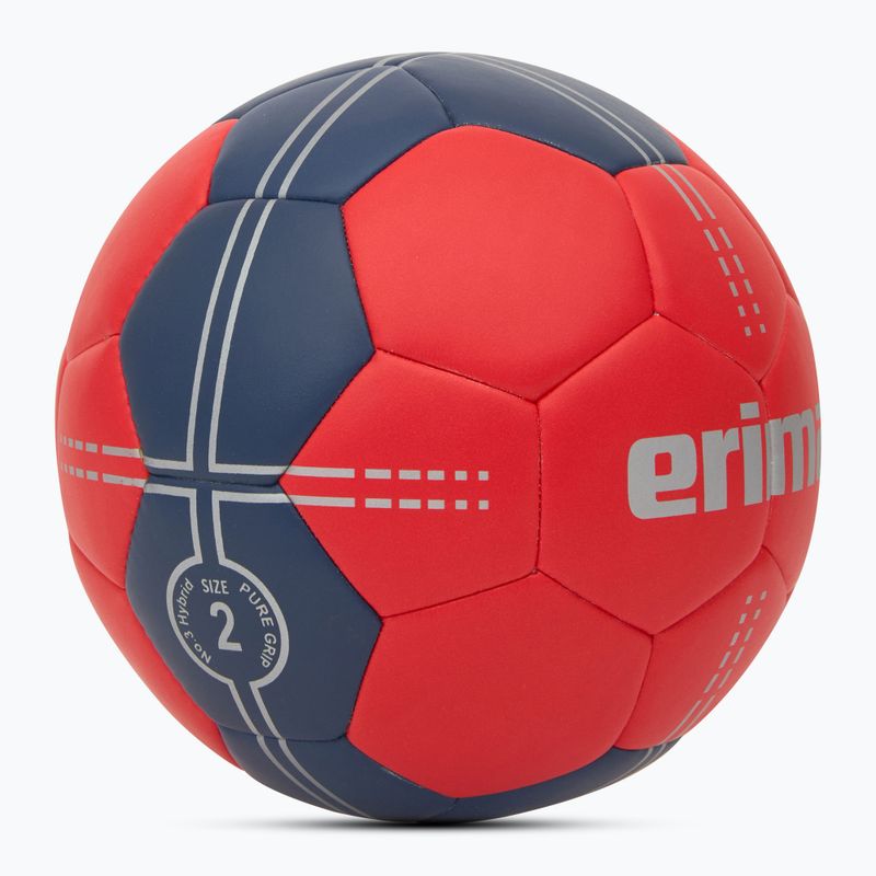 М'яч гандбольний ERIMA Pure Grip No. 3 Hybrid red/new navy розмір 2 2