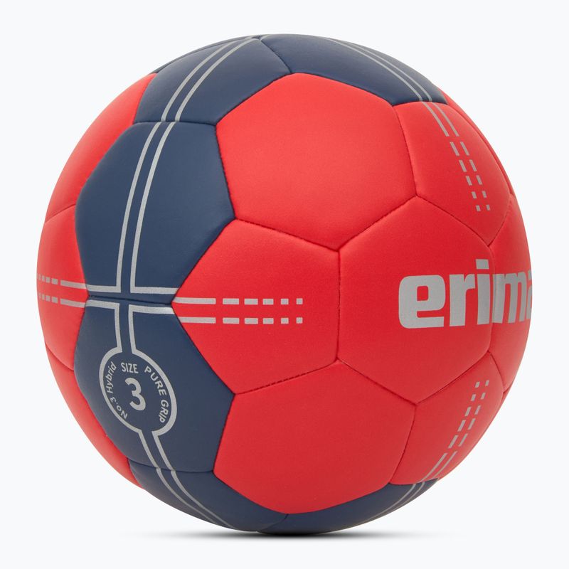М'яч гандбольний ERIMA Pure Grip No. 3 Hybrid red/new navy розмір 3 2