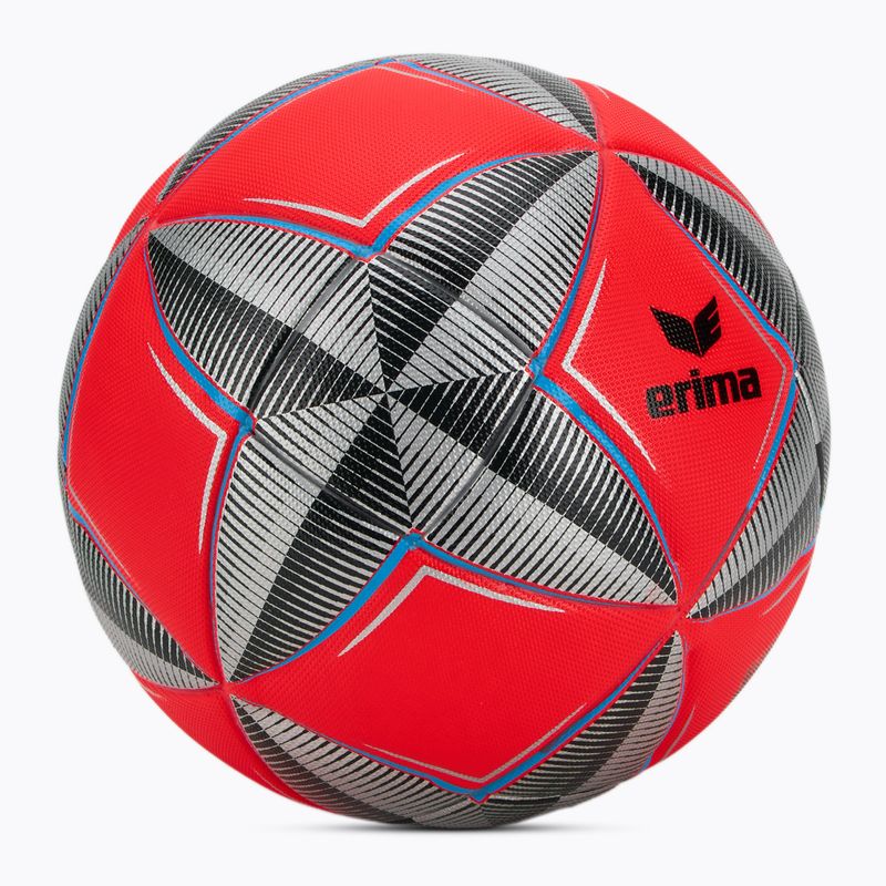 М'яч футбольний ERIMA Senzor Star Match Fluo fiery coral/black розмір 5 2