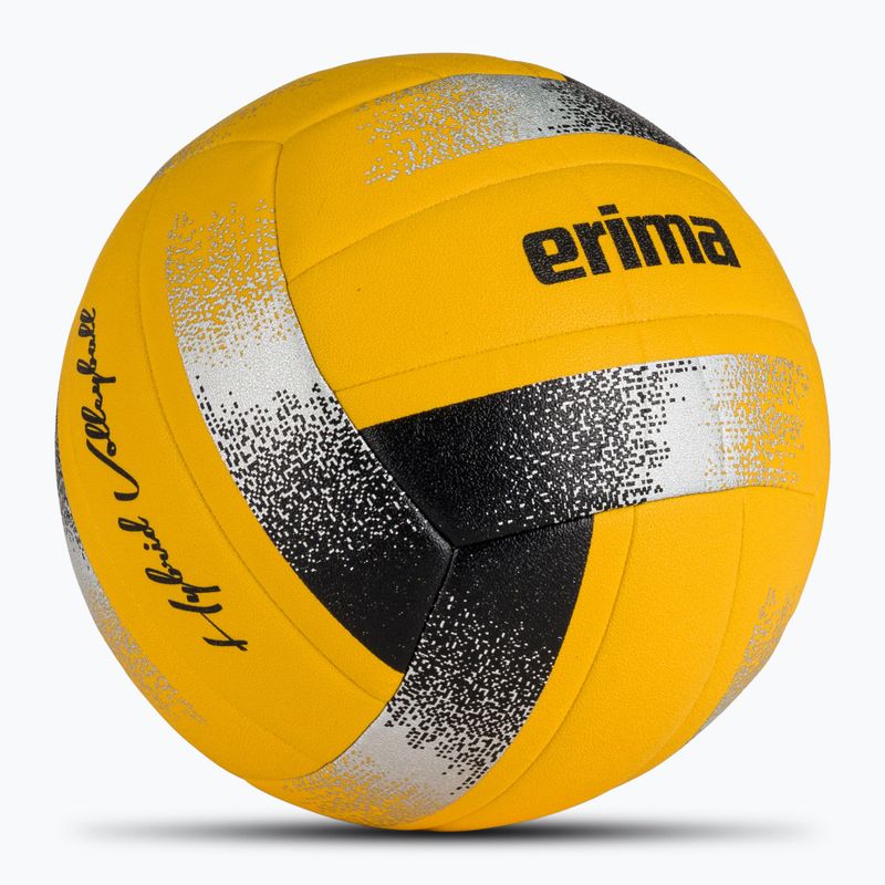 М'яч волейбольний ERIMA Hybrid Volleyball yellow/black/silver 2
