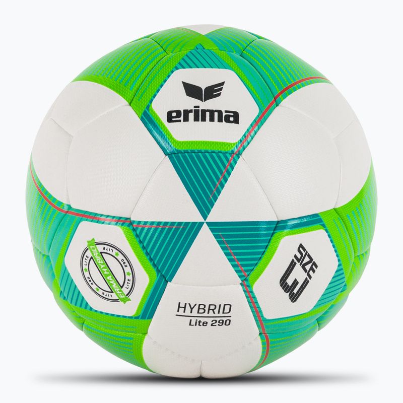 М'яч футбольний ERIMA Hybrid Lite 290 green gecko/petrol розмір 3
