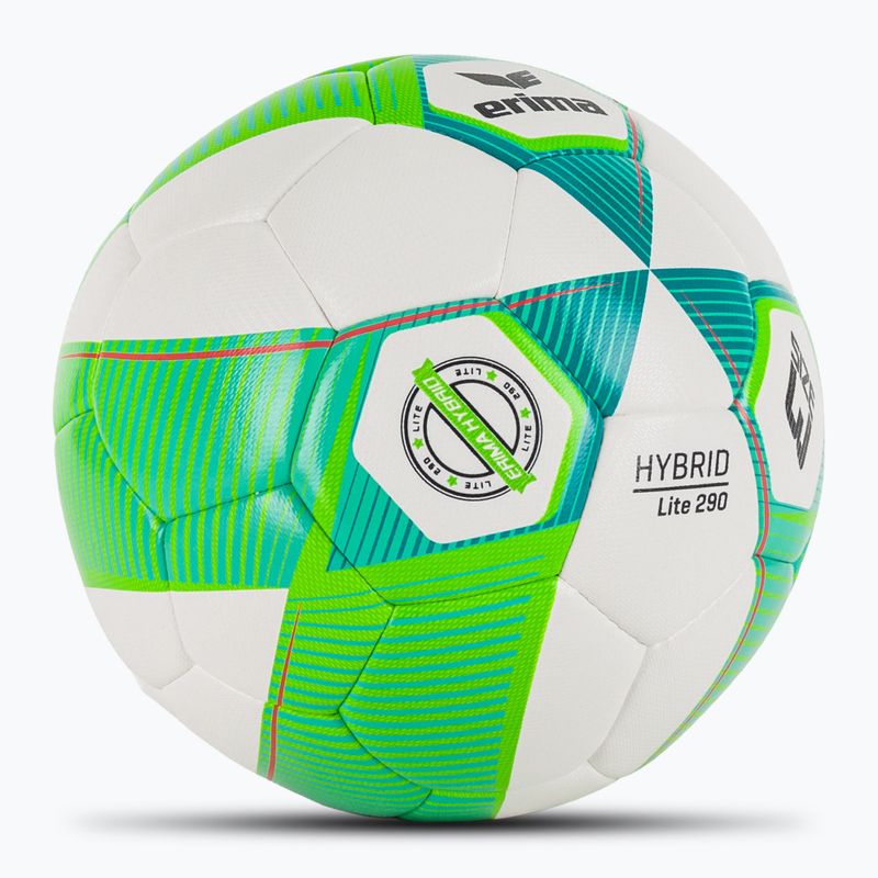 М'яч футбольний ERIMA Hybrid Lite 290 green gecko/petrol розмір 3 2