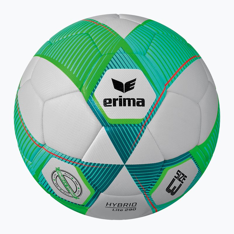 М'яч футбольний ERIMA Hybrid Lite 290 green gecko/petrol розмір 3