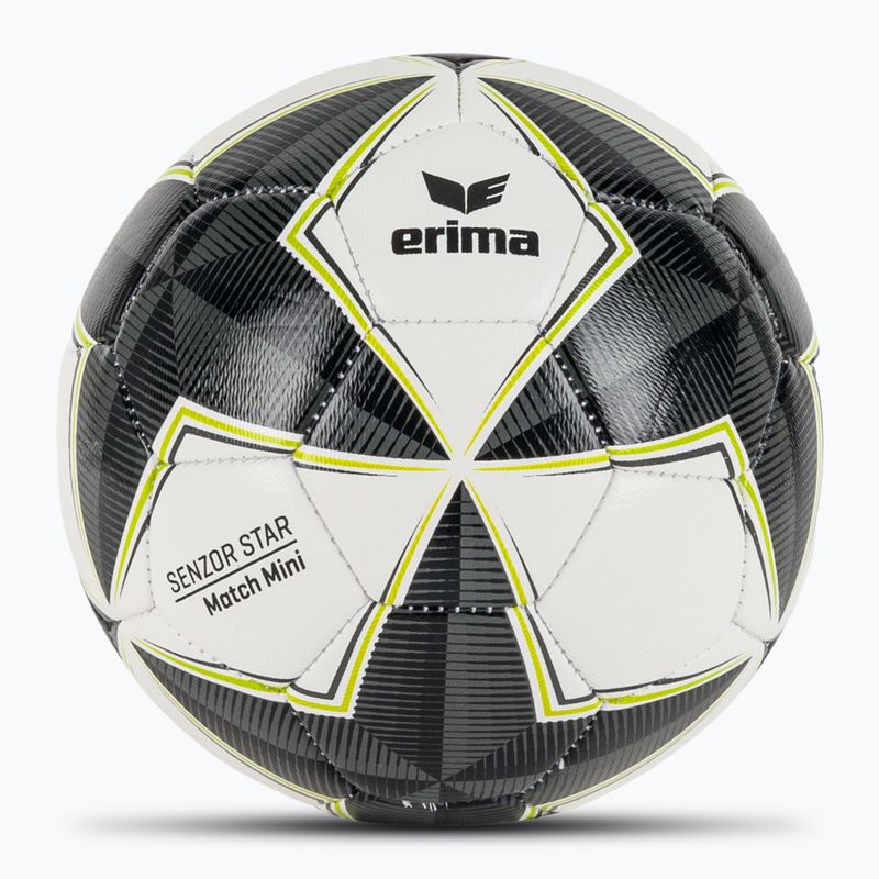 М'яч футбольний ERIMA Senzor Star Match Mini black/grey розмір 0